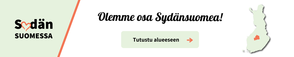 Kuvassa kerrotaan Karstulan kunnan olevan osa Sydänsuomea. Kuva ohjaa Sydänsuomessa-nettisivulle.